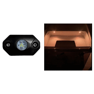 Black Oak LED Black Oak Rock Accent Light - Amber - Black Housing - RL-A