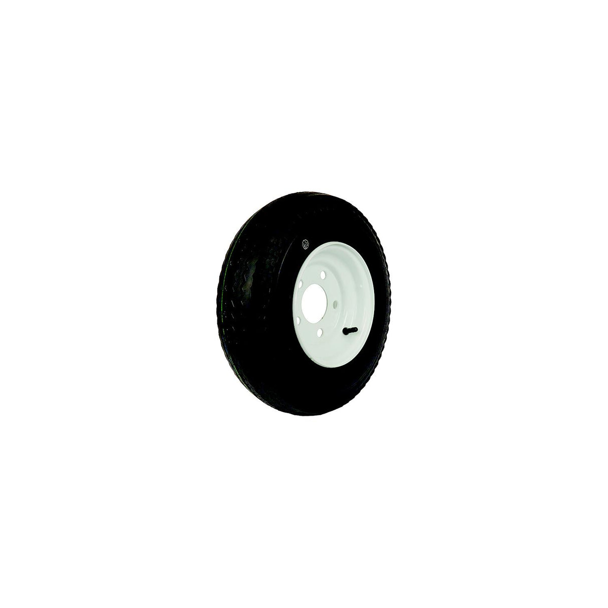 Loadstar Tires Loadstar Bias Tire and Wheel (Rim) Assembly K353 530-12 5 Hole 6 Ply White, Conventional