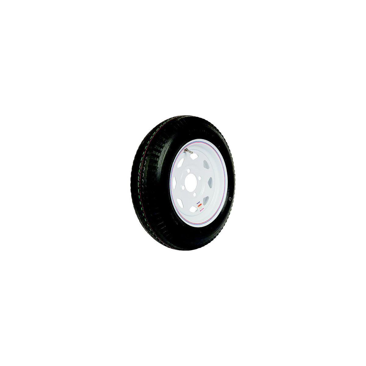 Americana Tire && Wheel 30540 Tire &&&& Wheel 480-12"B WH Spk Stripe 4LUG - official Americana Tire & Wheel product image 2