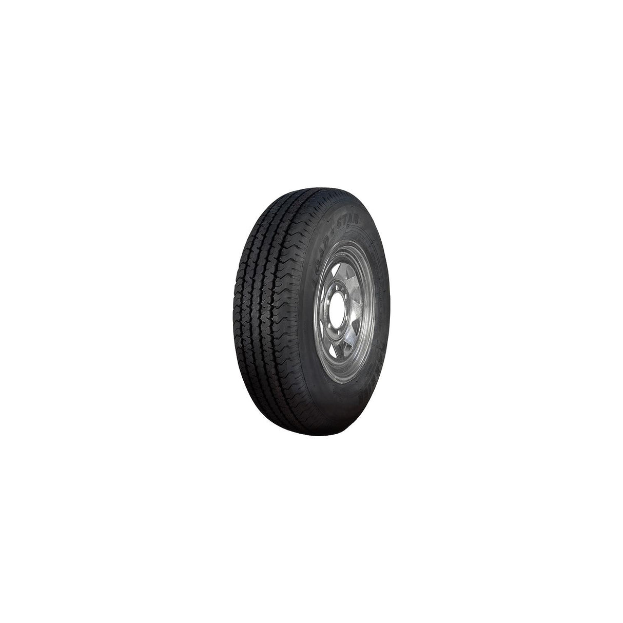 Loadstar Tires Loadstar ST Radial Tire and Wheel (Rim) Assembly ST225/75R-15 6 Hole D Ply - 32666