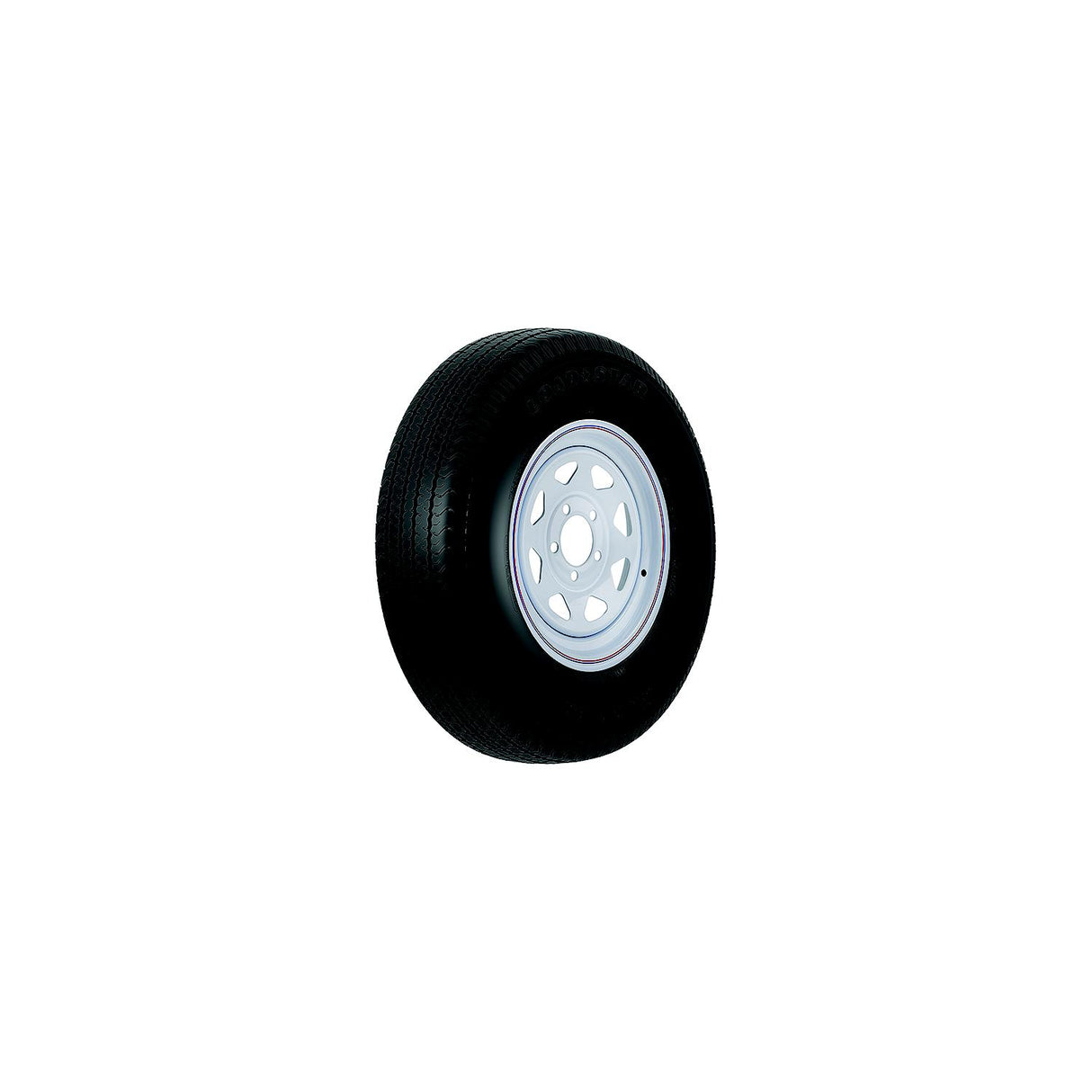Loadstar Tires Loadstar ST Radial Tire and Wheel (Rim) Assembly ST205/75R-14 5 Hole C Ply