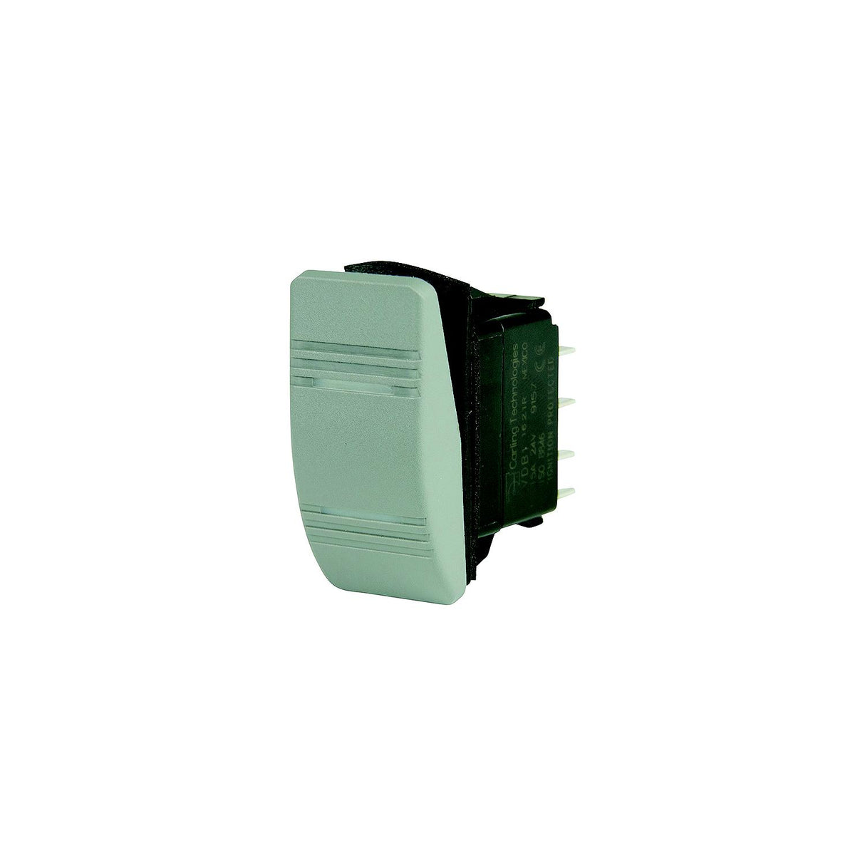 BEP 1001812 Weather Resistant Contura Rocker Switch, On-On, DPDT, 1/4" Blade Terminals, Illuminated Amber (2 Positions) - 1001812