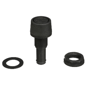 Attwood Marine Attwood Straight Fuel Vent - Black Polypropylene - 1607-3