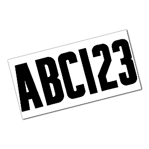 Attwood Marine Attwood Letter & Number Kit - Black - 14142-7