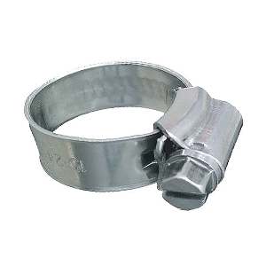 Trident Marine 316 SS Non-Perforated Worm Gear Hose Clamp - 3/8" Band - (5/16" – 9/16") Clamping Range - 10-Pack - SAE Size 3 - 705-0141