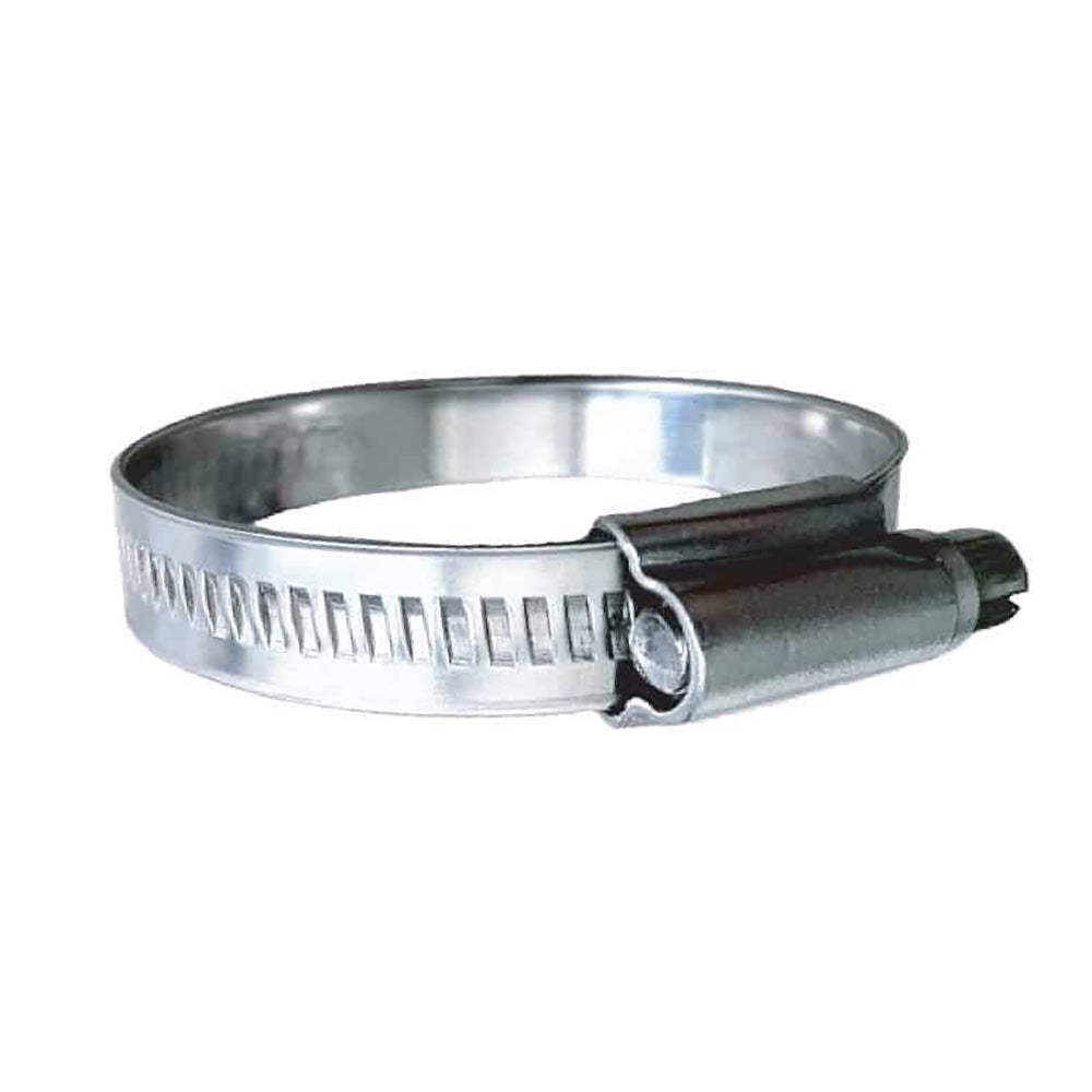 Trident Marine 316 SS Non-Perforated Worm Gear Hose Clamp - 15/32" Band - (7/8" 1-1/4") Clamping Range - 10-Pack - SAE Size