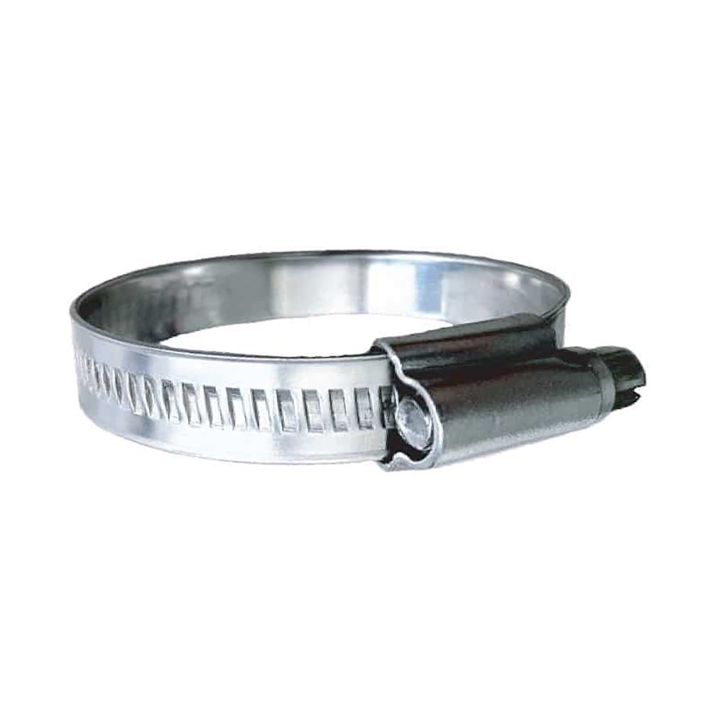 Trident Marine 316 SS Non-Perforated Worm Gear Hose Clamp - 15/32" Band - (3/4" 1-1/8") Clamping Range - 10-Pack - SAE Size