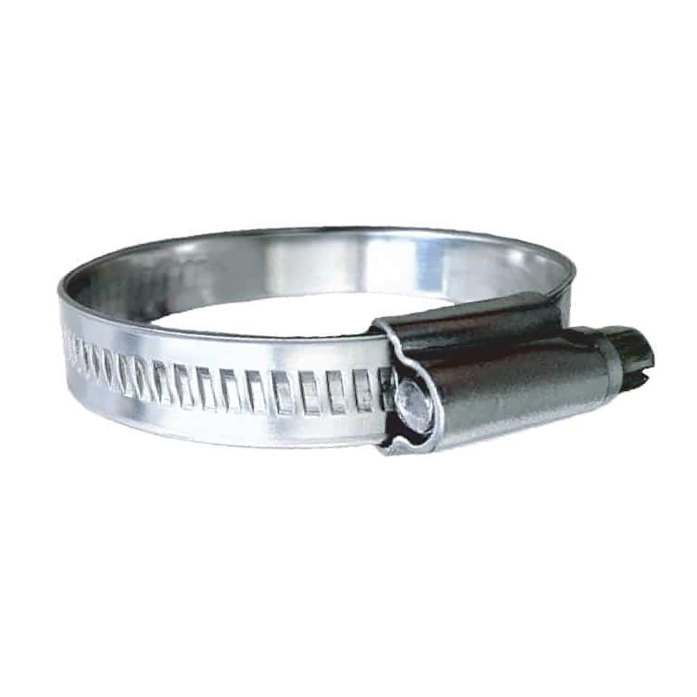 Trident Marine 316 SS Non-Perforated Worm Gear Hose Clamp - 15/32" Band - (1-1/16" 1-1/2") Clamping Range - 10-Pack - SAE