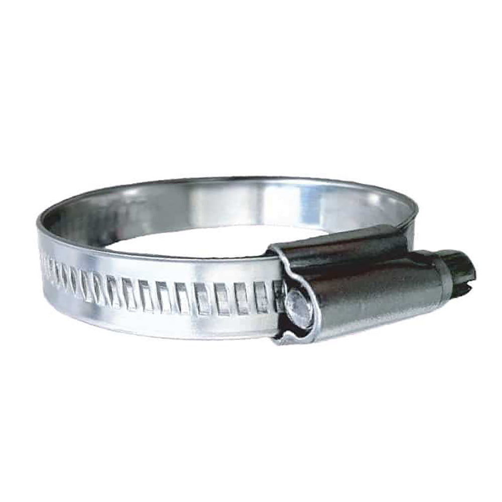 Trident Marine 316 SS Non-Perforated Worm Gear Hose Clamp - 15/32" Band - (1-3/4" 2-1/4") Clamping Range - 10-Pack - SAE Size
