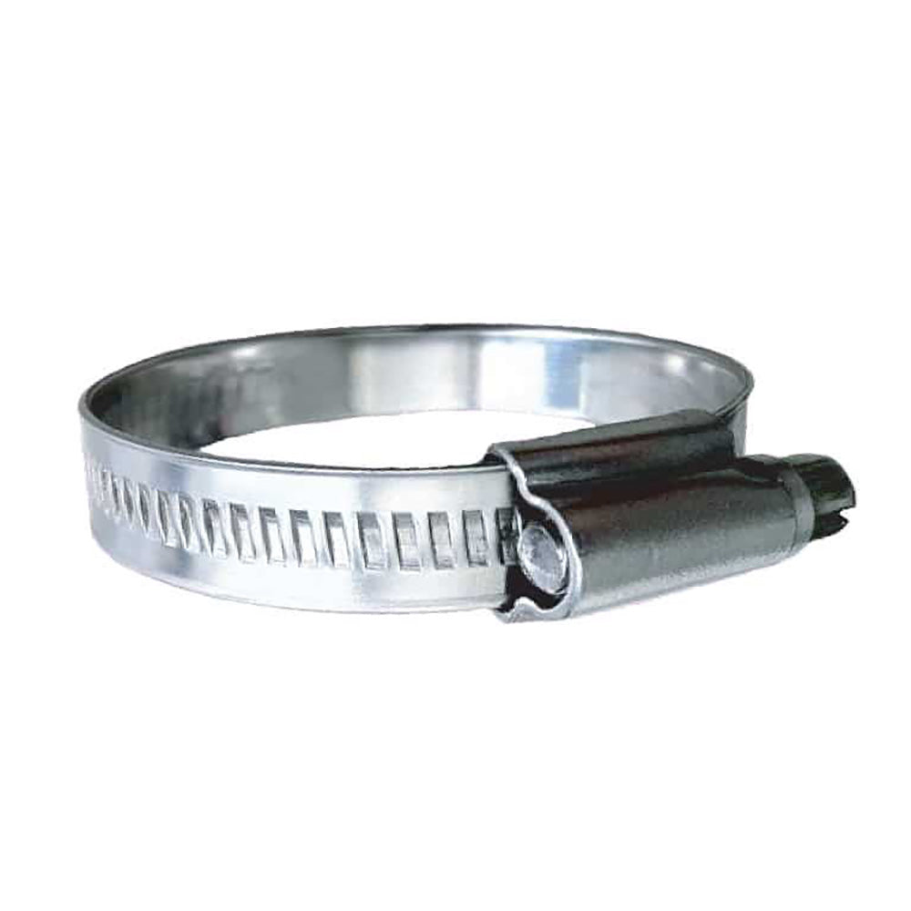 Trident Marine 316 SS Non-Perforated Worm Gear Hose Clamp - 15/32" Band - (1-1/4" 1-3/4") Clamping Range - 10-Pack - SAE Size