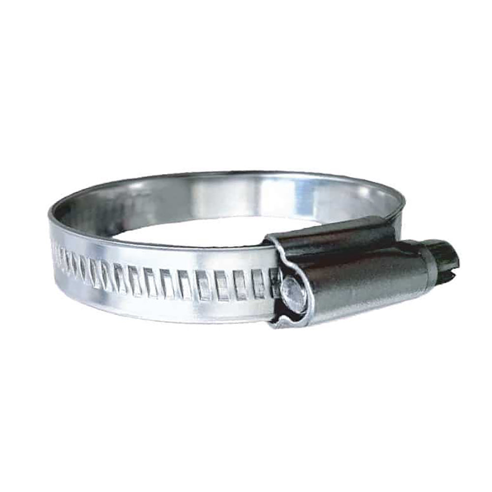 Trident Marine 316 SS Non-Perforated Worm Gear Hose Clamp - 15/32" Band - (2" - 2-9/16") Clamping Range - 10-Pack - SAE Size