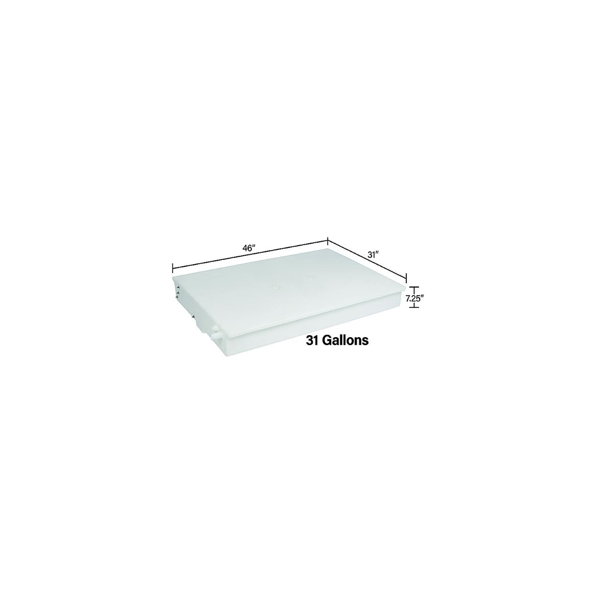 Ameri-Kart W1315001DS Fresh Water Tank, 31 Gal. - image 1