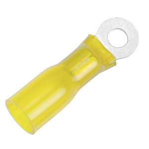 Pacer 12-10 AWG Heat Shrink Ring Terminal - #10 Stud Size - 100 Pack - TE10-10R-100