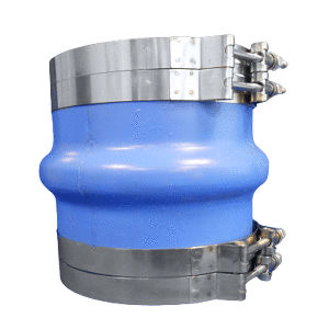 Trident Marine 8" ID Blue Silicone Molded Wet Exhaust Hump w/4 T-Bolt Clamp - 270V8000-S/S