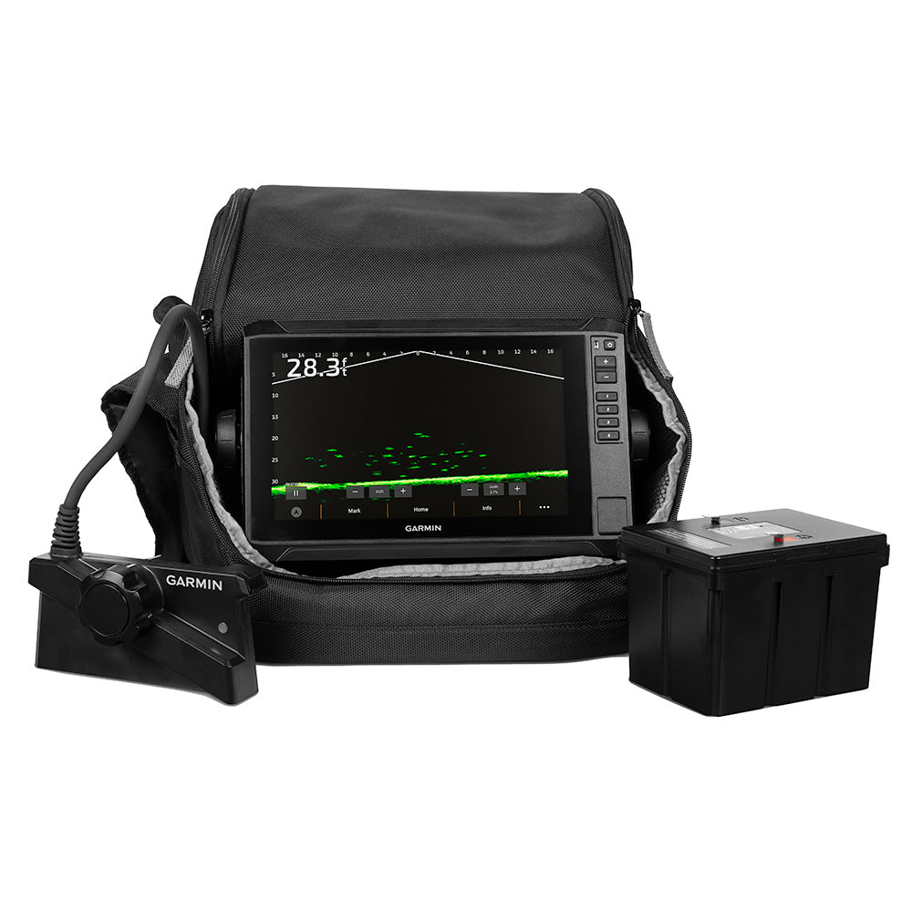 Garmin ECHOMAP UHD2 93SV LIVESCOPE+ ICE FISHING BUNDLE - 010-02688-35
