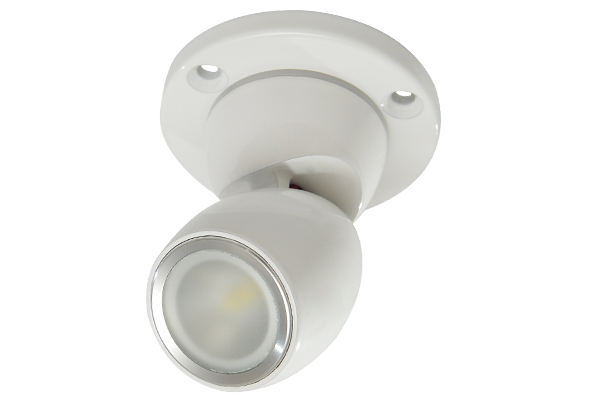 Lumitec GAI2 LED Positionable Light With Heavy Duty Base - Spectrum - White - Spectrum RGBW - 111831 - GAI2 HDB white left
