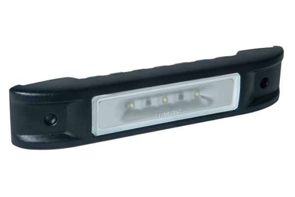 Lumitec Ibiza LED Engine Room Light - White/Blue - Black - White Non-Dimming - 101532 - Ibiza Black Right