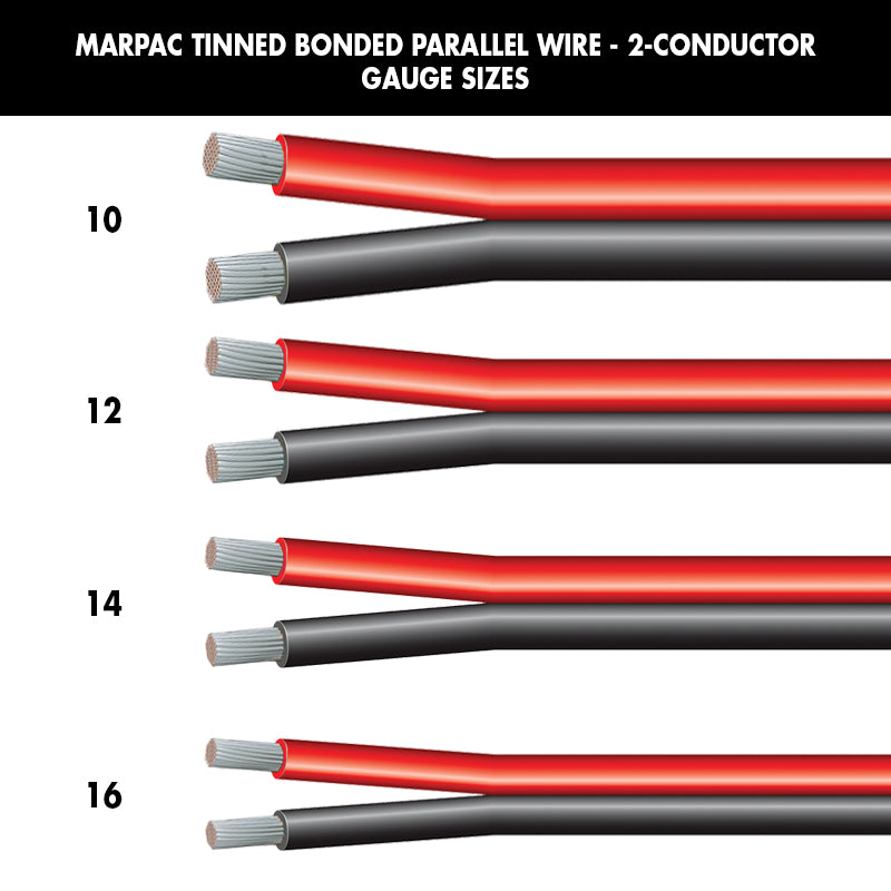 East Penn Mfg Co Inc Tinned Bonded Parallel Wire - 2-Conductor (12 Gauge, Red/Black, 100’ L) - 31222 - image 1