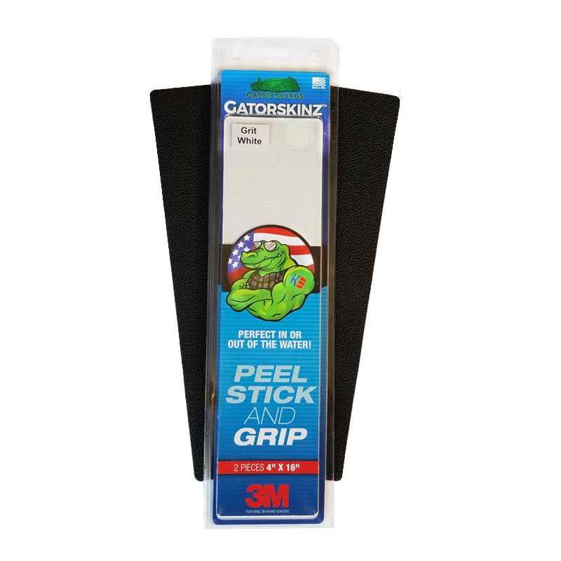 Gator Guards Gsstepwht-Grit-Dp Gator Skin Whtgrt 4x16 Marine Boat