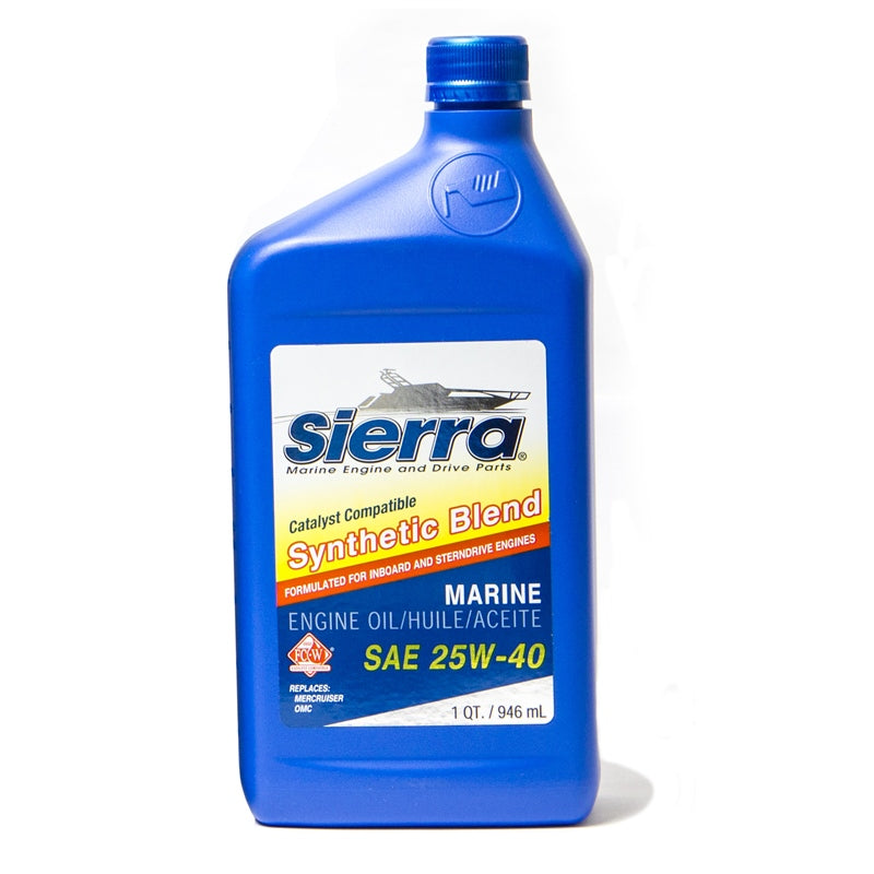 Sierra 18-9440CAT-2 I/O Oil 25W40 Syn/Cat QT Marine Boat