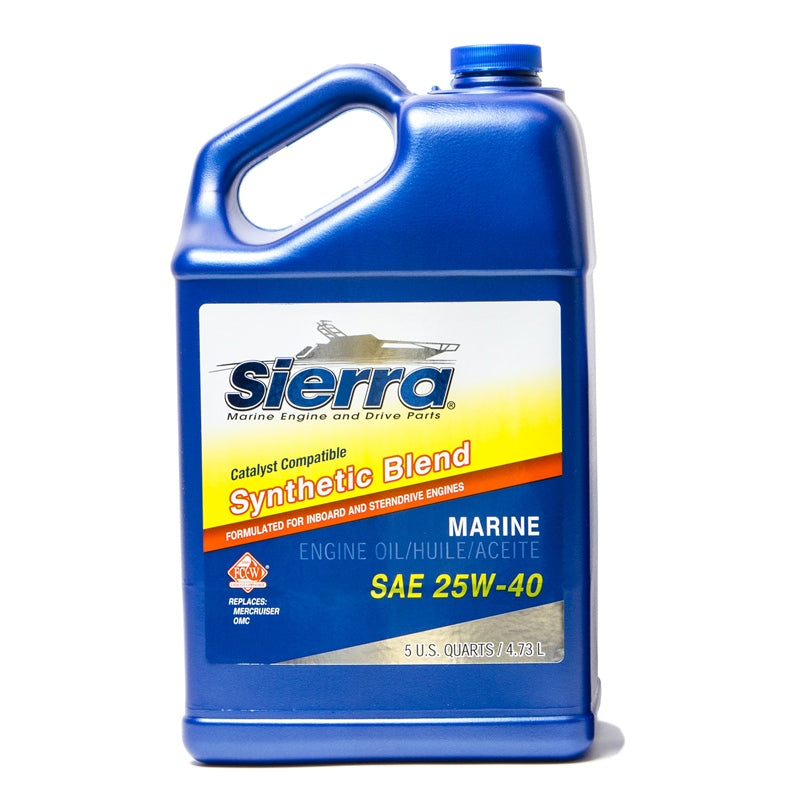 Sierra 18-9440CAT-4 I/O Oil 25W40 Syn/Cat 5Q Marine Boat