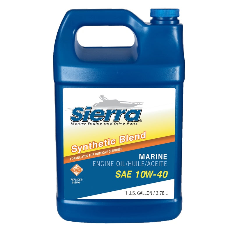 Sierra 10W40 FCW 4-Cycle Outboard Synthetic Blend Oil, 16 Gal. Drum - 18-9551-6
