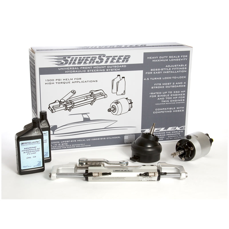 Uflex Silversteer 1TB O/B Hydraulic Steering Kit 300HP Tilt Marine Boat