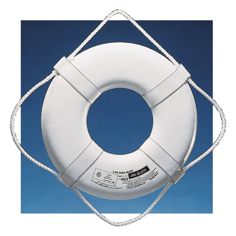 Cal-June JB-W-20 Ring Buoy White 20" Marine Boat