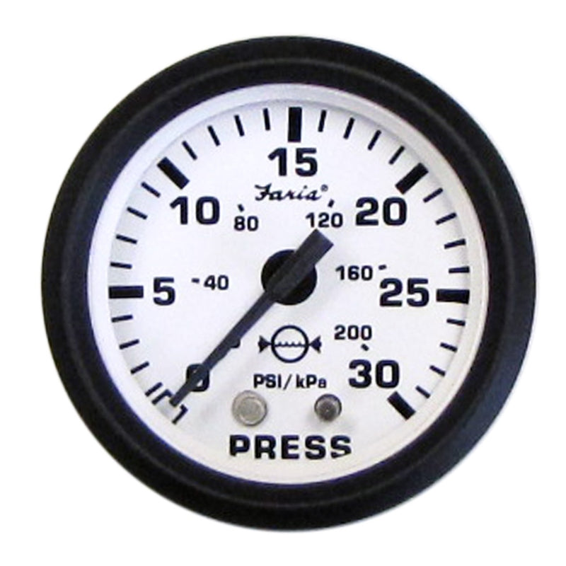 Faria 12903 Euro White 30 PSI Wat Pres Marine Boat