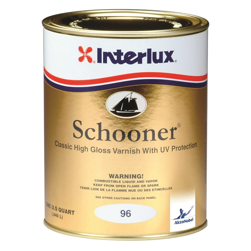 Interlux 5507935 Y96 Schooner Varnish QT Marine Boat