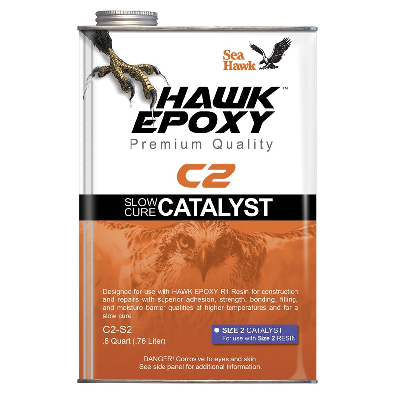 Hawk Epoxy C2-S1 Slow Cure Cat SZ 1 1/2P Marine Boat