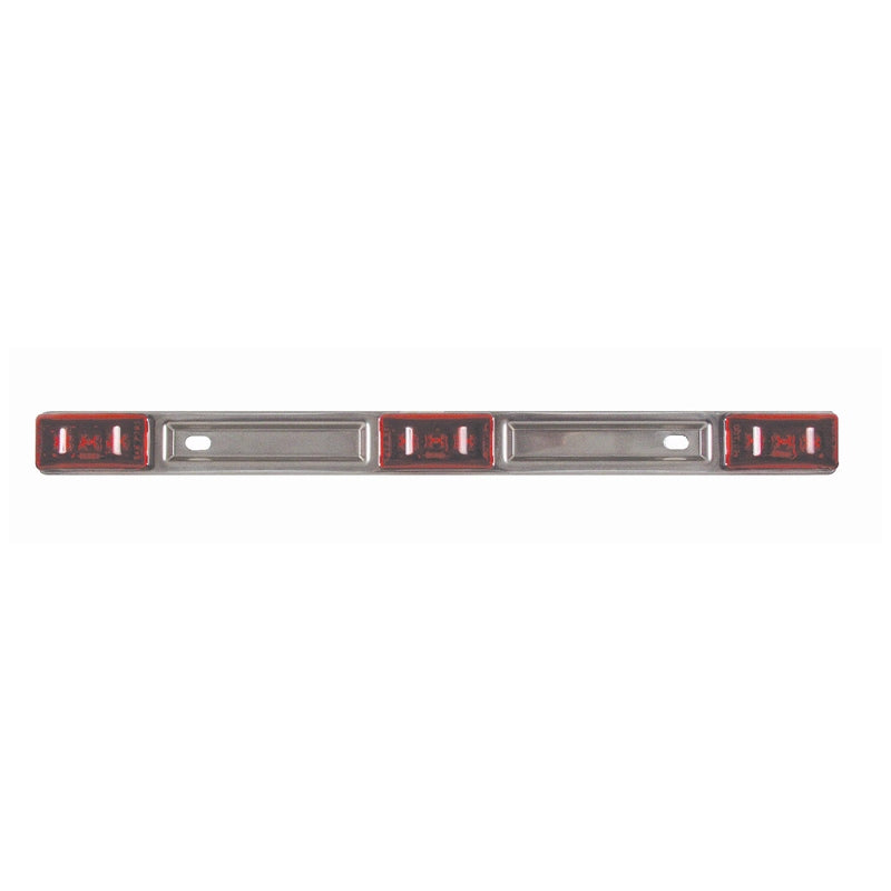 Optronics MC-97RK TRAILER LITE BAR SS INCD RED