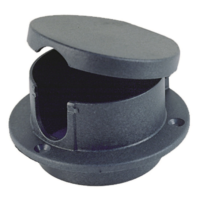 Perko 1057 DP0 Blk Rope Deck Pipe Black Marine Boat