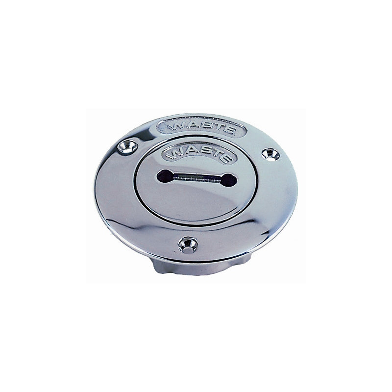 Perko 0524 DP0 Chr Waste Deck Plate Chr/Brz 1.5"IPT Marine Boat