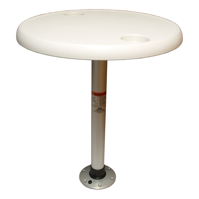 Springfield Marine 1690102 Thread-Lock Table Kit 24" Rnd White