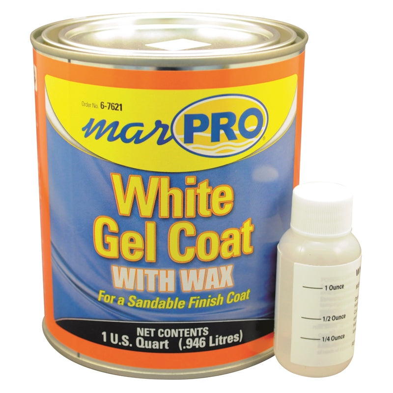 Marpro 2089706 GELCOAT W/WAX WHITE QT