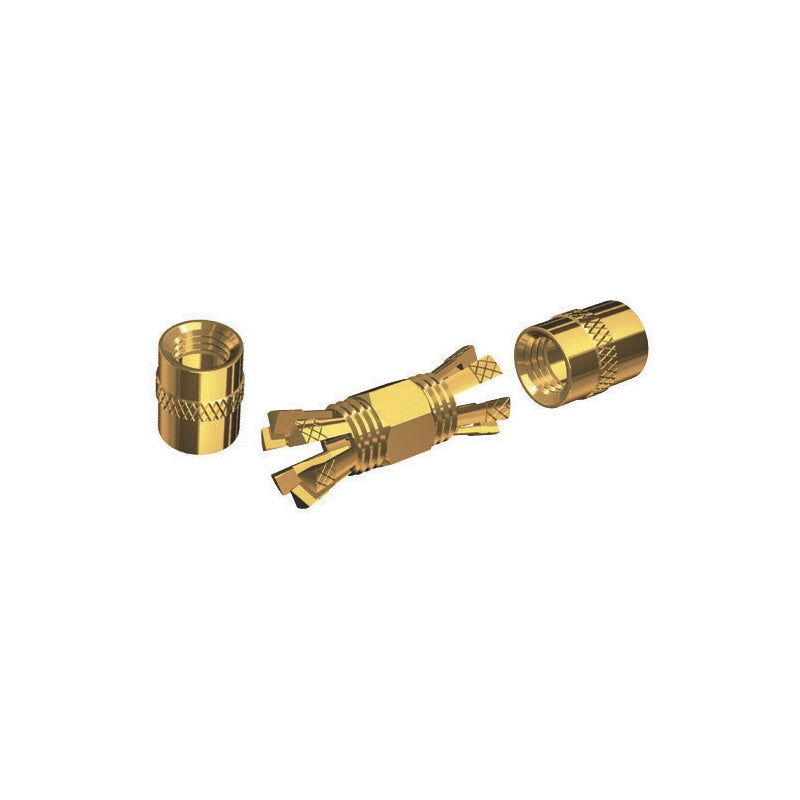 Shakespeare PL-258-CP-G Coax Barrel Conn RG8 &&&& RG58 Solderless Marine Boat