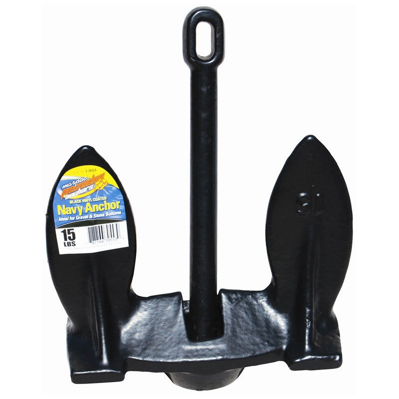 Marpac 7-0553 NAVY ANCHOR VINYL COATED BLK 15#