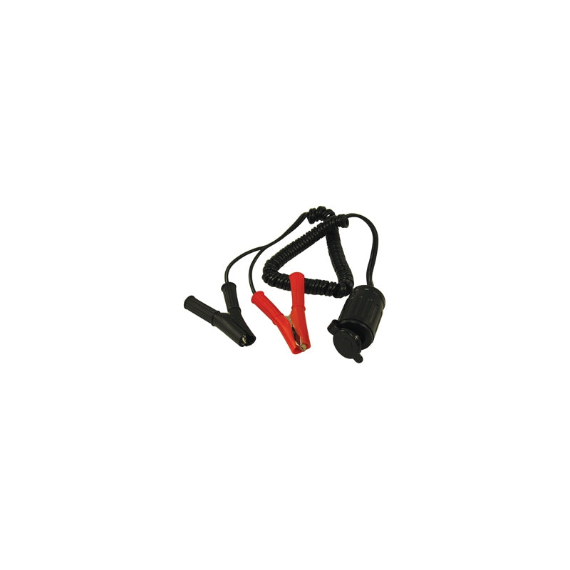 Marpac 7-0869 Power Socket 6' Wire With Battery Clip Marine Boat