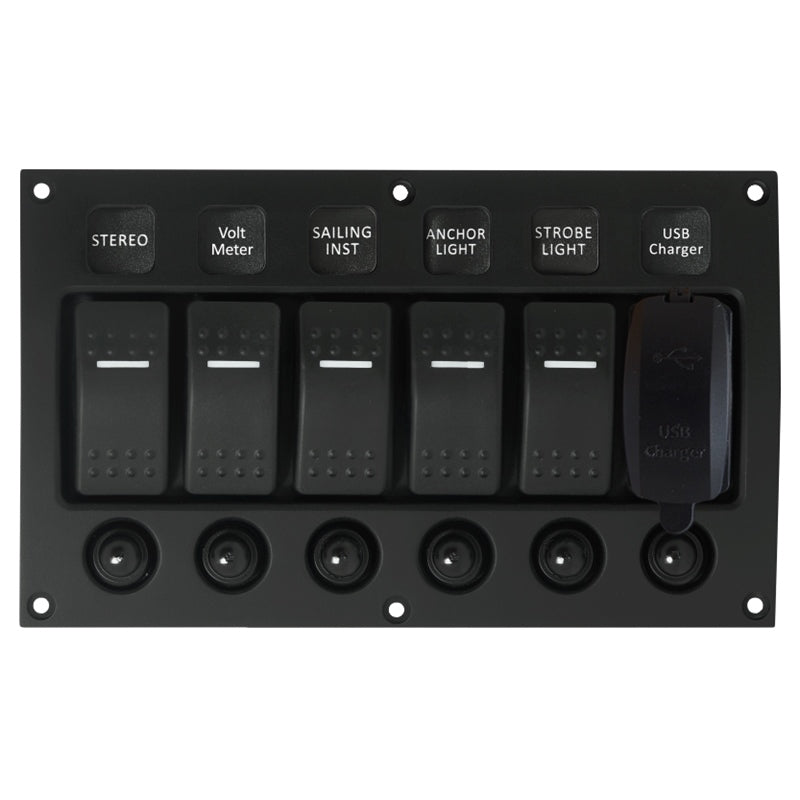 Marpac 7-1252 SW Panel Il-Rk/B/USB 5G Marine Boat
