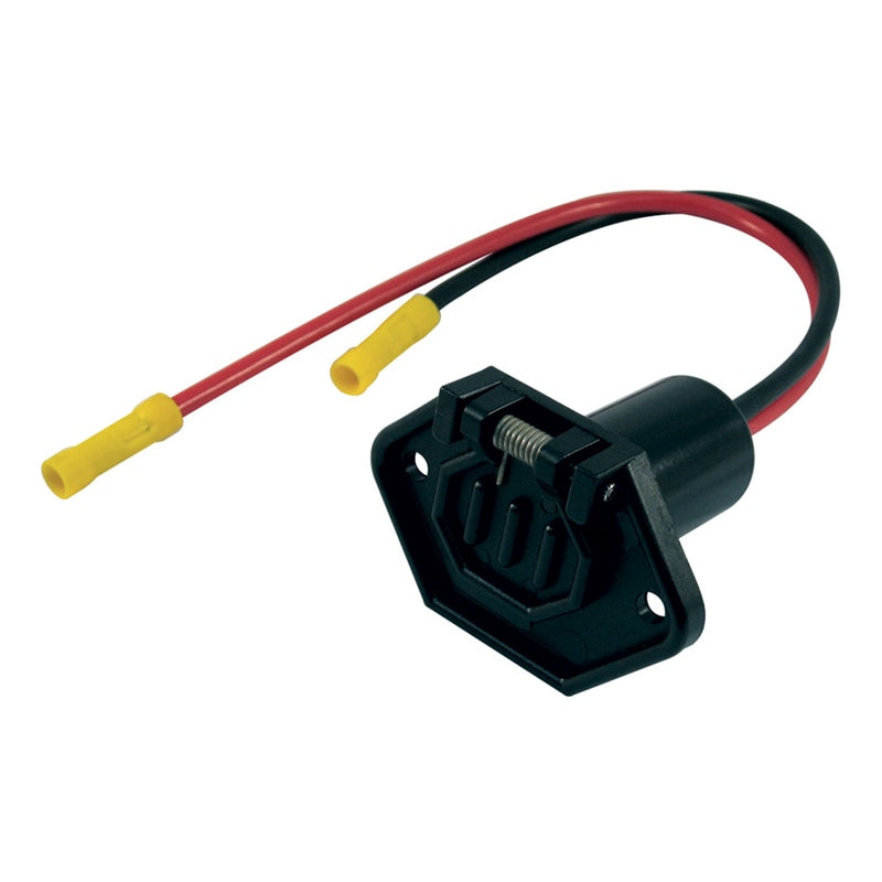 Marpac 7-1296 TROLL MOTOR SOCKET 2PIN 12V 10GA FEMALE