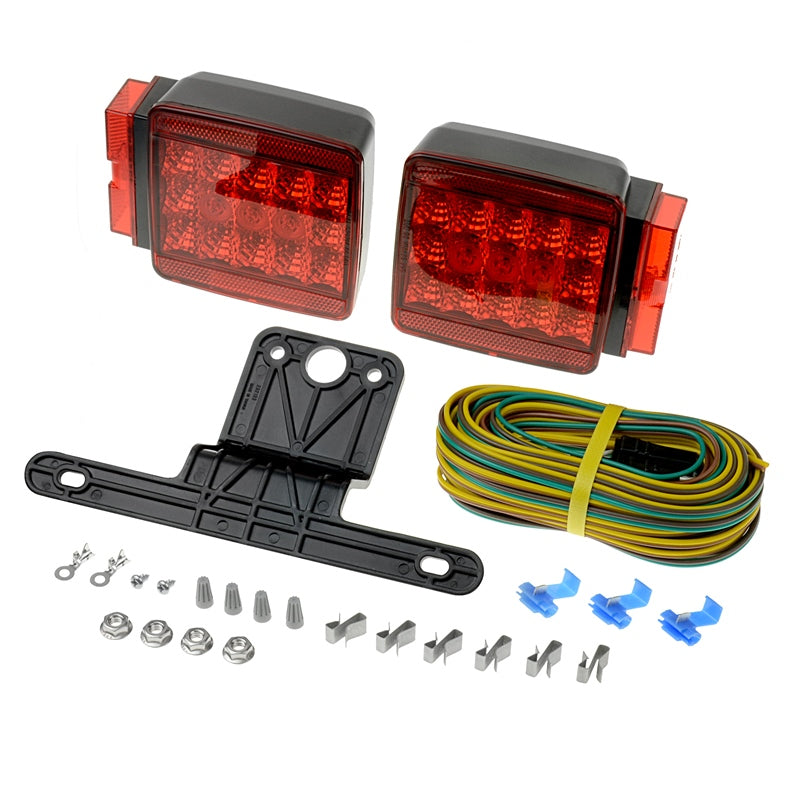Marpac 7-59387 Trailer Tail Light M/LED SQ>80 Kit Marine Boat