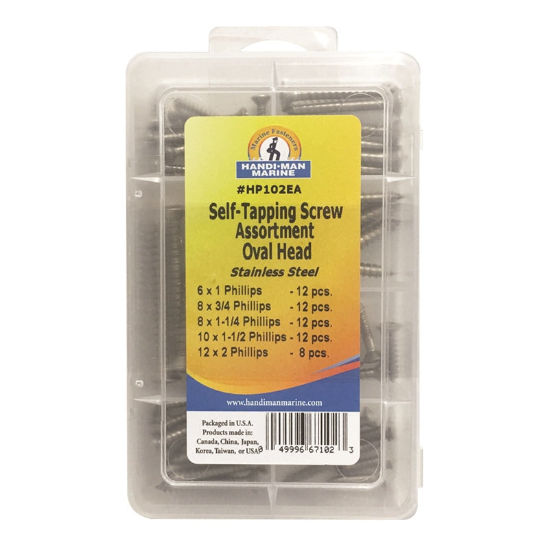 Handi-Man Marine HP102 Oval Self Taping Scrw KT