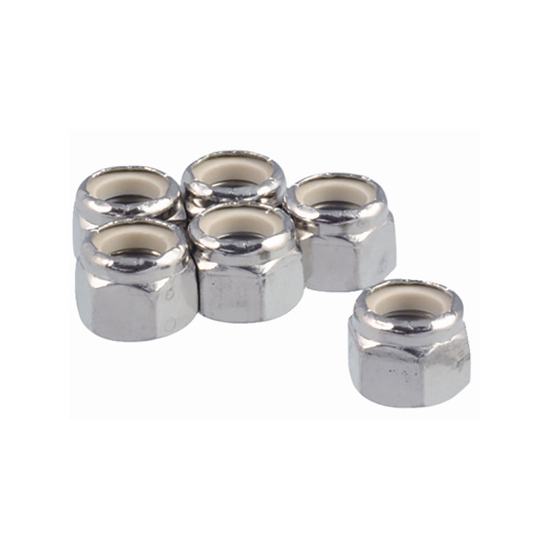 SeaStar HF6008 Nylok Nut 1/2" Brs 6PK Marine Boat
