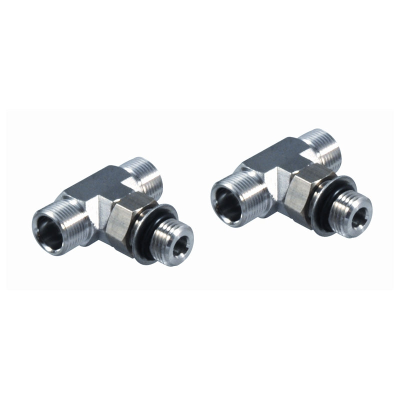 Seastar Solutions HF6005 ORB TEE 3/8"TUBE HRZ 2PK