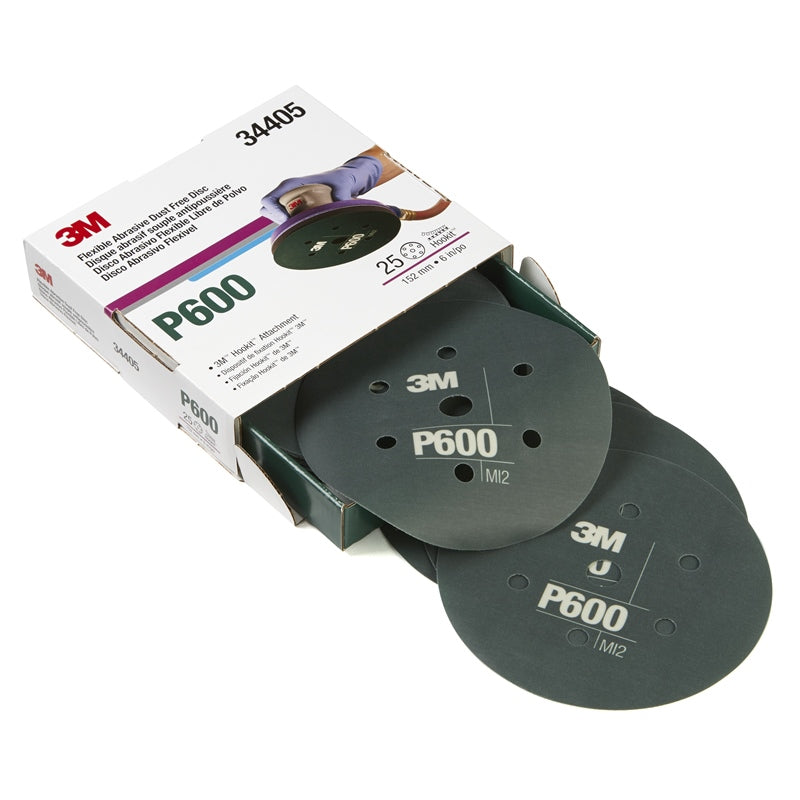 3M 34405 Hkt Gray DF6" P600 25/Bx Marine Boat