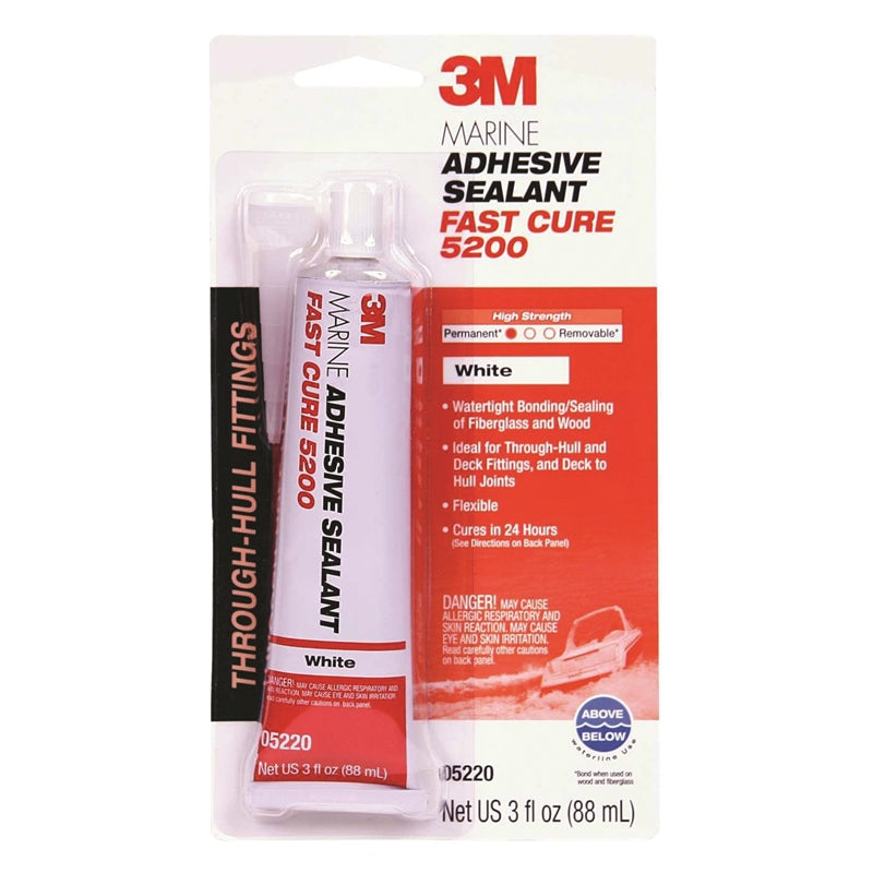3M 6535 5200 Sealant FC White 1 OZ Marine Boat