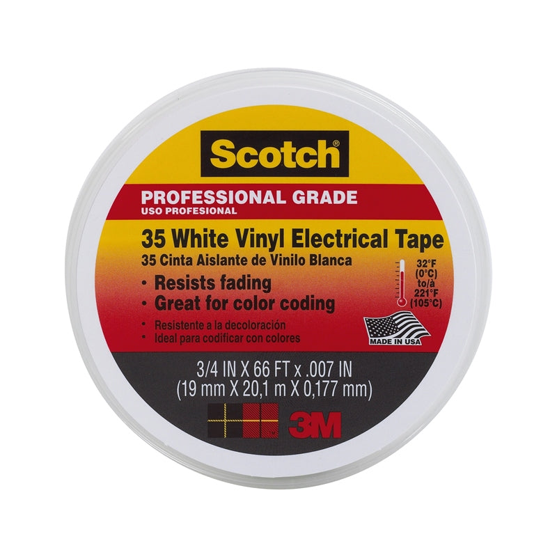 3M 10828 Electric Tape White 3/4" Marine Boat