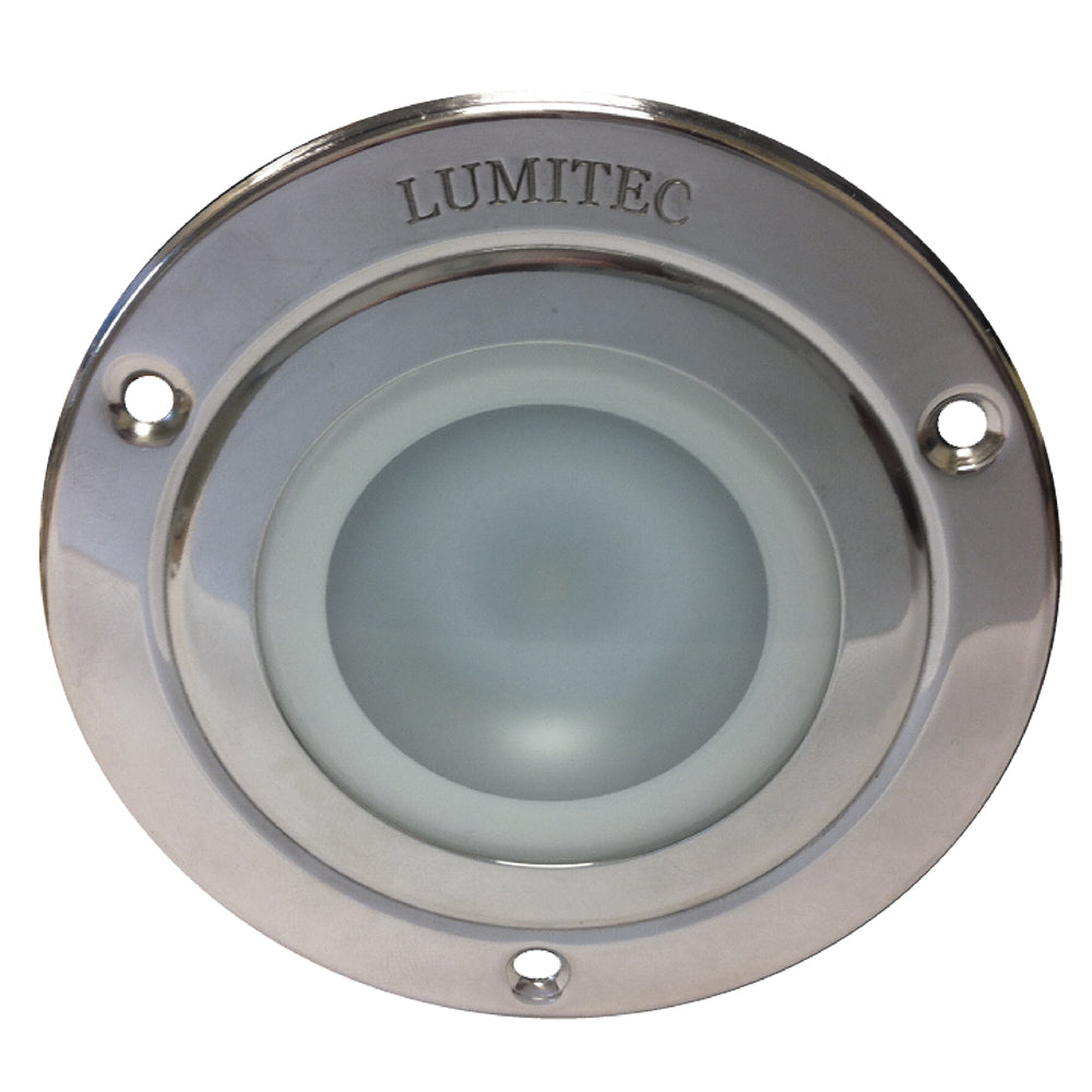 Lumitec Shadow Flush Mount LED Down Light - White/Red/Blue, Polished, MPN 114118