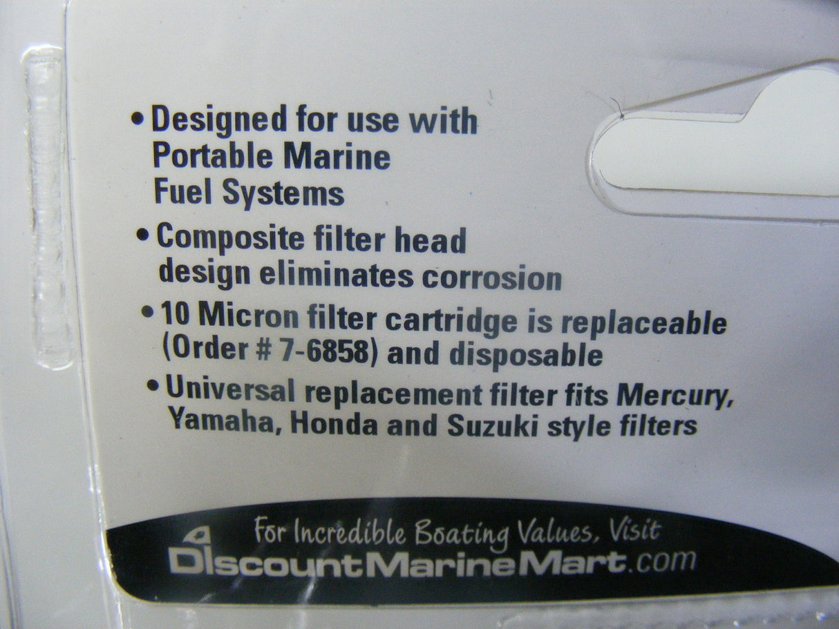 Qwick View Head Water Separetor Filter 10 Micron Marpac FF30190 Mercury Honda MD
